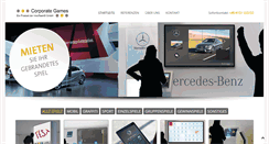 Desktop Screenshot of corporate-games.de