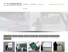 Tablet Screenshot of corporate-games.de